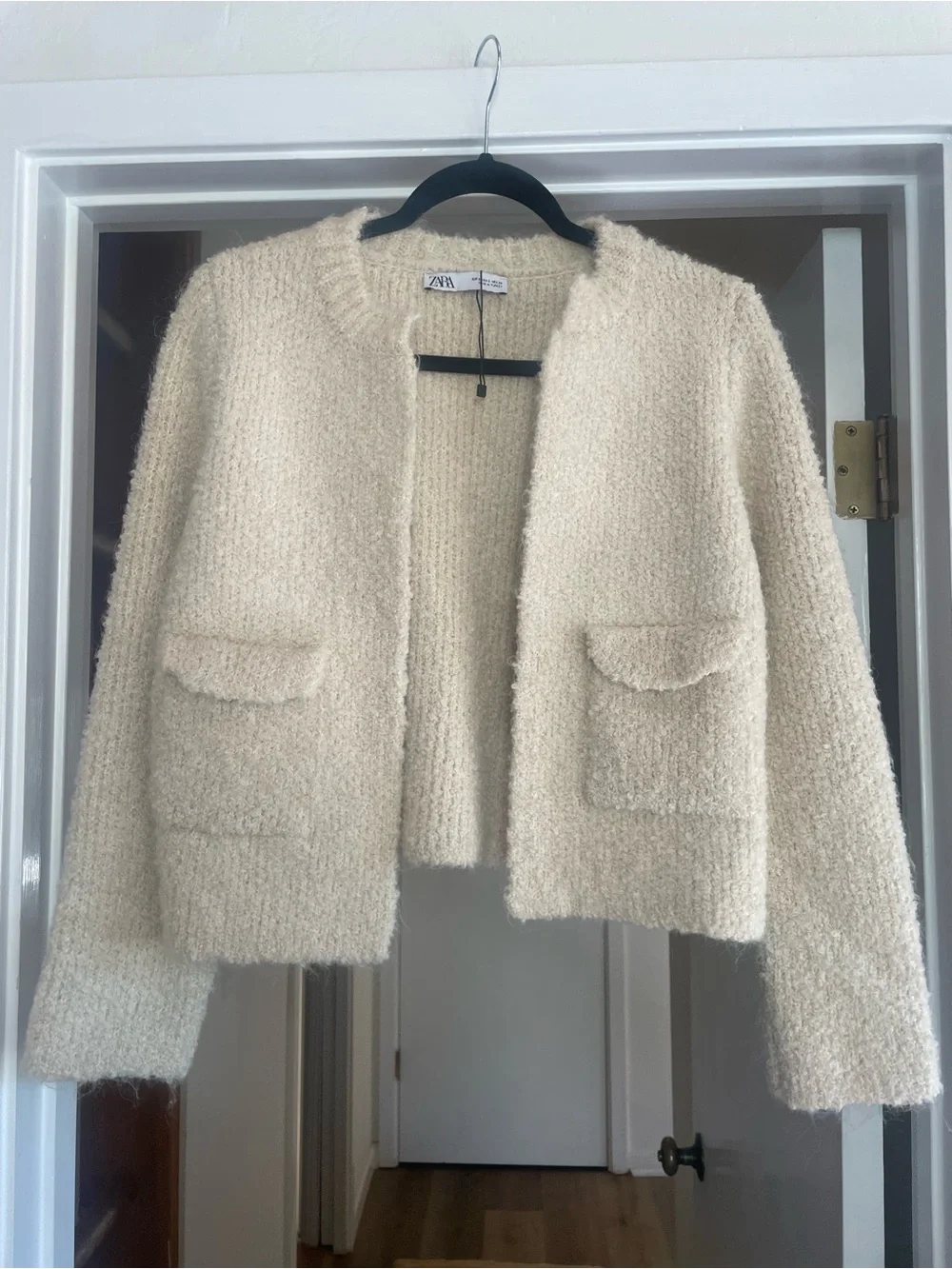 NEW ZARA BOUCLÉ CARDIGAN